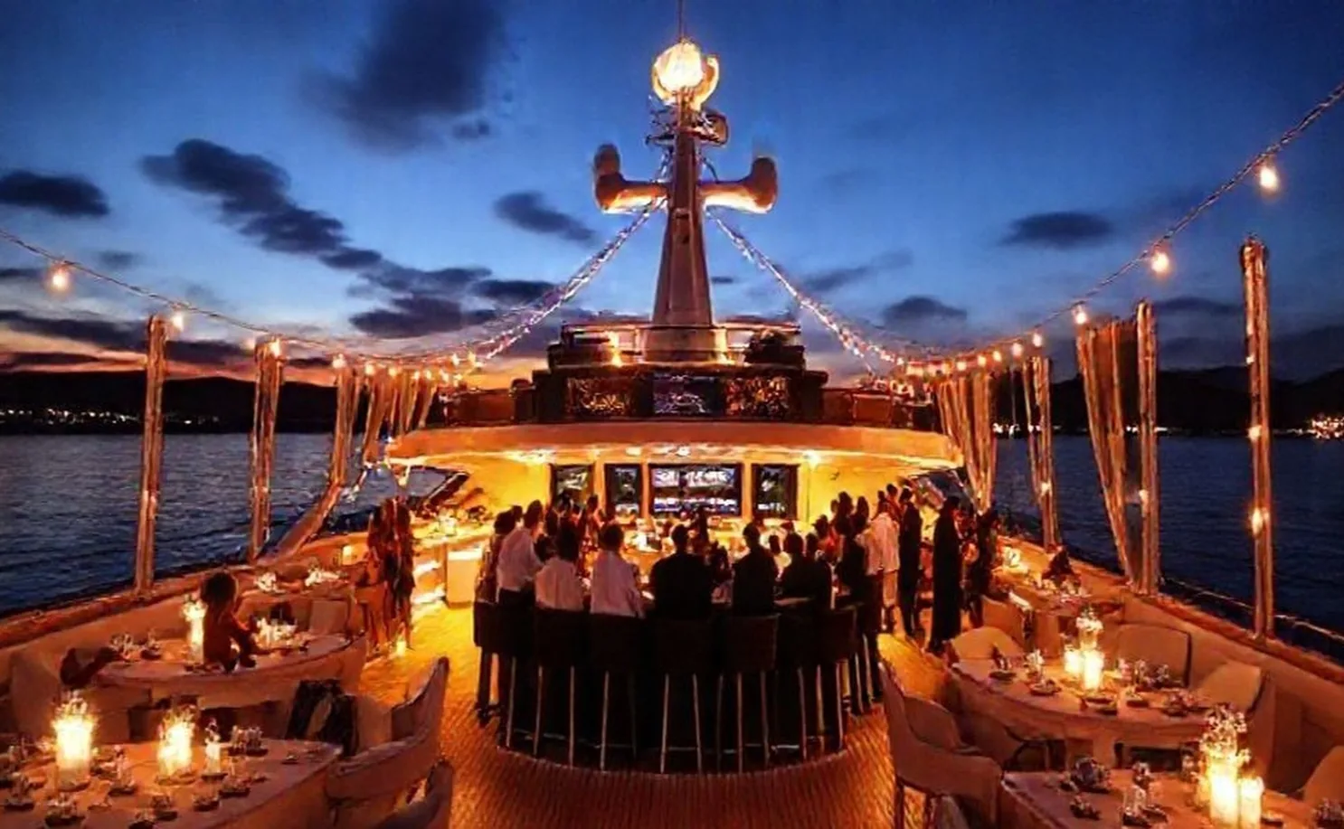 Corporate yacht party venue